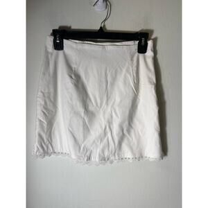 Fenity white knee length skirt size Small